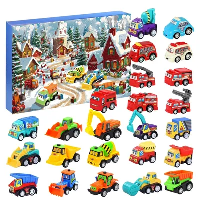 Obrázek produktu pro Adventní kalendář s autíčky pro děti od 3 let
