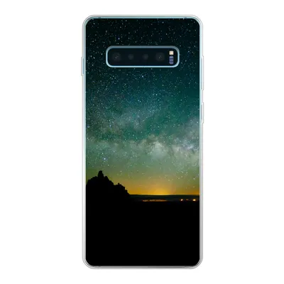 Produktbild von MuchoWow® Handyhülle Schutzhülle Hülle für Samsung Galaxy S10 Lite Universum - Sternenhimmel - Grün - Jungen - Mädchen - Kinder Silikon Softcase Handy Hülle - Schutz