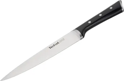 Image de Tefal K2320714, Couteau à trancher, 19,8 cm, acier inoxydable, acier inoxydable, noir, Chine, K23207