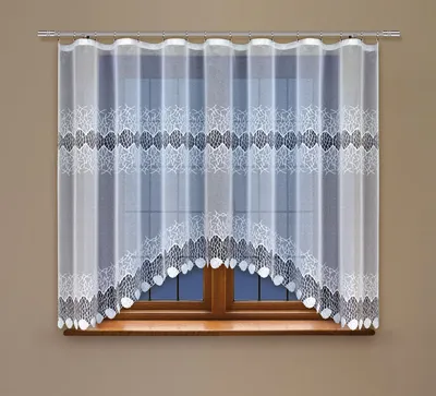 Produktbild von Gardine mit Kräuselband Fertiggardine Jacquard Store Vorhang