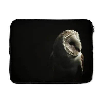 Produktbild von MuchoWow® Laptop Hülle 13 Zoll Eule - Vogel - Porträt Laptoptasche - Laptophülle - Sleeve - Rundumschutz