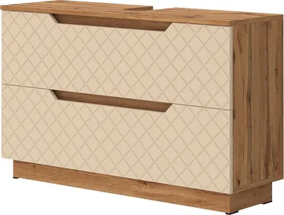 Produktbild von Waschbeckenunterschrank Vicco Lotta Cashmere 99.4 x 62.5 cm mit 2 Schubladen, Model 58576