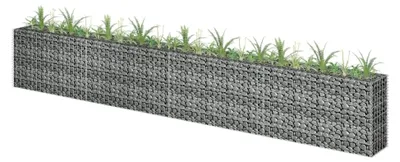 Produktbild von Gabion Hochbeet aus verzinktem Stahl, 360 x 30 x 60 cm