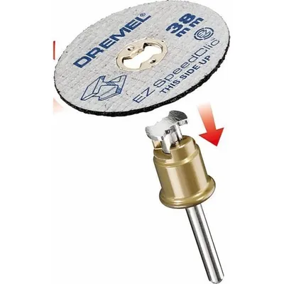 Immagine prodotto di DREMEL SC406 Starter Kit - EZ SpeedClic Adapter and 2 Metal Cutting Discs Ø 38mm