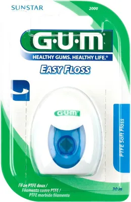 Produktbild von GUM 6059158, Gewachste Zahnseide, Minze, 30 Stück(e)