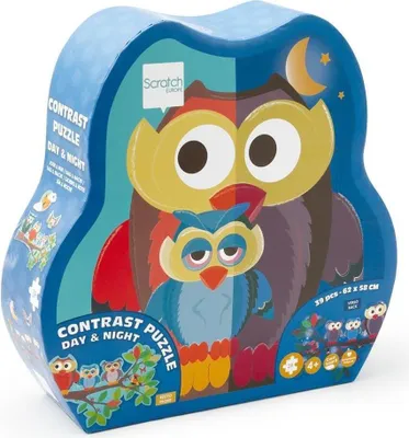 Produktbild von Kinderpuzzle Eule TagNacht beidseitig