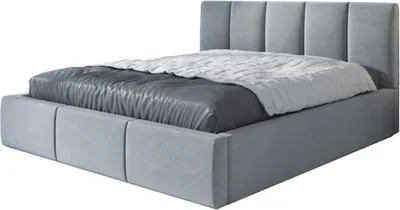 Produktbild von Polsterbett KENO 140x200 mit Matratze und Bettkasten. Farbe: Grau.