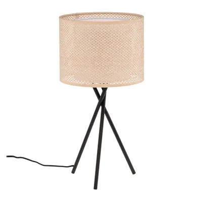 Produktbild von Lindby Tischleuchte Soula, Ø 26 cm, beige, Kunststoff, E27