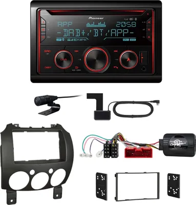 Produktbild von Pioneer FH-S820DAB USB Digitalradio MP3 DAB+ Einbauset für Mazda 2 2008-2014