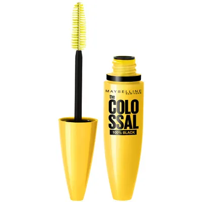Immagine prodotto di Maybelline Colossal 100% Black Volume Mascara, 10,7 ml - Perfetto infoltimento delle ciglia per uno sguardo affascinante