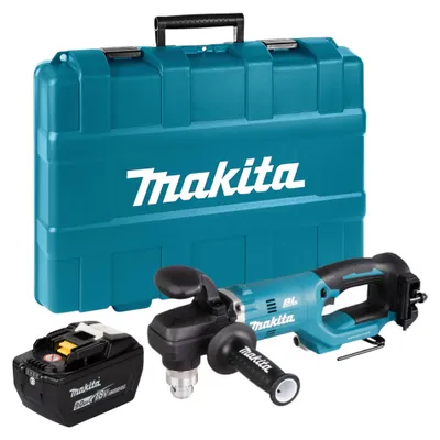Produktbild von Makita DDA 450 ZK Akku Winkelbohrmaschine 18 V 70 Nm Brushless + 1x Akku 9,0 Ah + Koffer - ohne Ladegerät