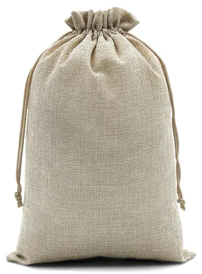 Image de Solidchoice - 20 sacs cadeaux en jute et en cuir