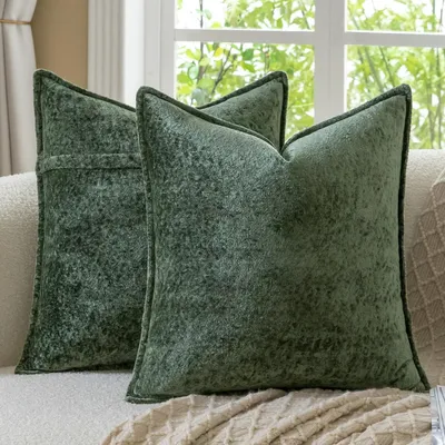 Productafbeelding van Set van 2 Geruite Kussenhoezen in Boho Stijl