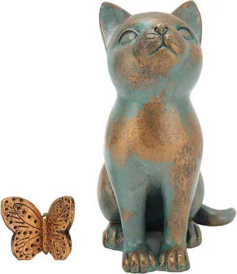 Produktbild von Kunstvogelstatue - fleckige Textur - nachhaltig - Gartenfigur - Gartendekoration - Rasenbeleuchtung.