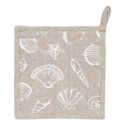 Produktbild von Clayre & Eef Topflappen SES45N 20*20 cm - Natur 100% Baumwolle Ofenhandschuhe Topfhandschuhe