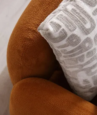 Produktbild von Hochwertiger Oranger Sessel Wohnzimmer Luxus Stoffsitzmöbel
