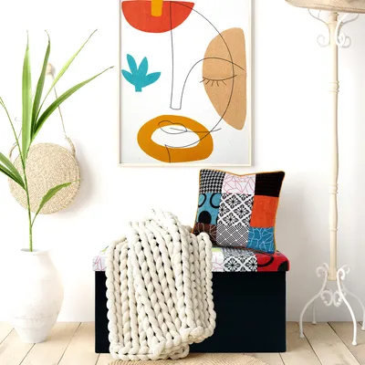 Immagine prodotto di Coussin Patchwork Dehoussable 40x40cm