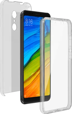 Obrázok produktu pre Avizar, ochranné puzdro (kryt prednej a zadnej strany) pre Xiaomi Redmi 5, priehľadné