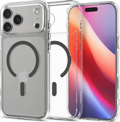 Image de Étui SPIGEN ULTRA HYBRID MAG compatible avec MagSafe pour IPHONE 17 Pro Max graphite clair