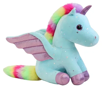 Image de Solidchoice - Peluche licorne multicolore, 23 cm