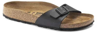 Produktbild von Birkenstock Madrid Damen-Pantoletten in Schwarz – weite Passform