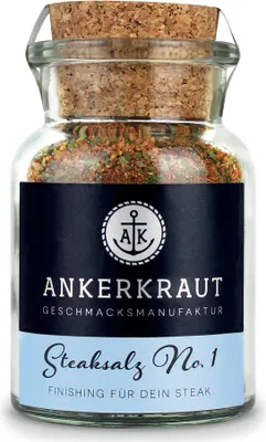 Produktbild von Steaksalz No. 1, 80g im Korkenglas