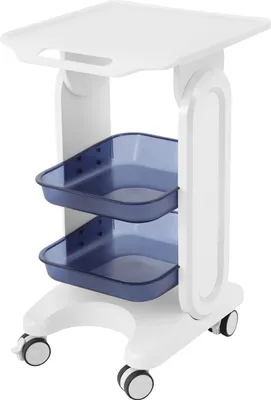 Obrázek produktu pro Kosmetický vozík, 3stupňový design, elegantní a odolný, modrý