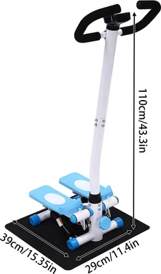 Obrázok produktu pre Krokový trenažér, nosnosť 150 kg (vrátane príslušenstva), modrej farby