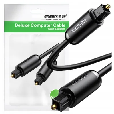 Image de Ugreen Av122 70891 Optical Audio Toslink / Spdif cable 1.5M - Noir