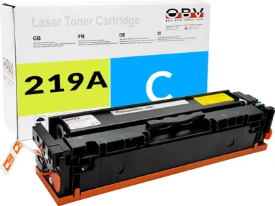 Produktbild von Toner geeignet für HP Color LaserJet Pro 3202 dn Color LaserJet Pro 3202 dng als Ersatz für 219A W2191A Cyan - 1200 Seiten - H2191AC