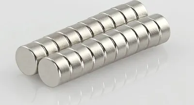 Produktbild von 5 x Oblique Unique Neodym Magnet Extrem N42 ø 6 x 3 mm
