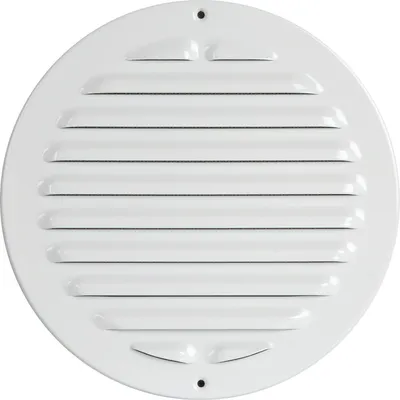Produktbild von Wetterschutzgitter zum Schrauben Lüftungsgitter rund ø 250mm Alu weiß