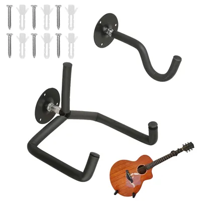 Image de Support mural pour guitare, avec vis de fixation