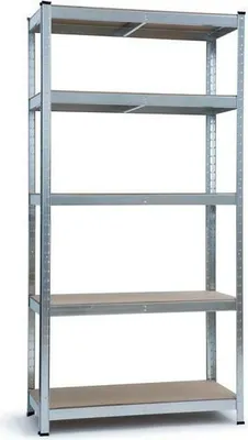 Zdjęcie produktu dla Regał metalowy  150x75x30 cm, 5 półek, 750 kg
