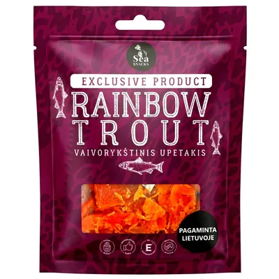 Produktbild von Sea Snacks Forellenfilet getrocknet & gesalzen 30g