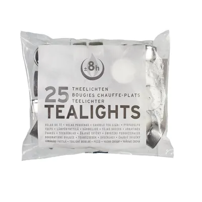 Produktbild von Spaas Teelichter 8 Stunden 25 Stück