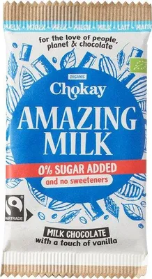 Productafbeelding van Chokay Melkchocolade No Sugar Added (70 gr)