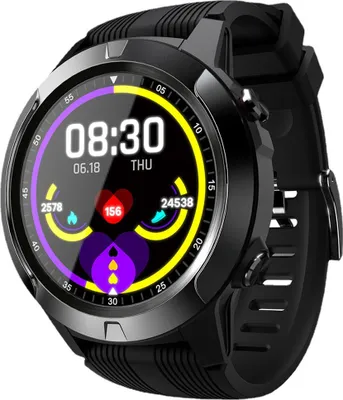 Immagine prodotto di Tk04 GPS Smart Watch 2G Card Bluetooth Chiamata Frequenza cardiaca Monitoraggio del sonno Sport Smartwatch Nero