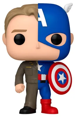 Produktbild von Funko Pop! Marvel Split: Captain America/Steve Rogers #1431