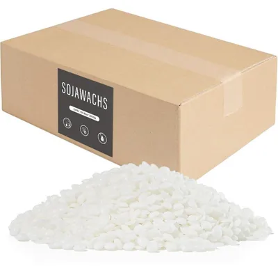 Produktbild von Sojawachs für Kerzen 3kg, Premium Natürliches Kerzenwachs, 100% -Sojawachs für Kerzenherstellung