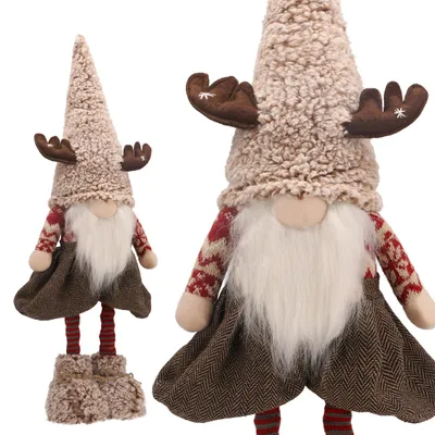 Obrázok produktu pre Vianočný škriatok ako Santa Claus, výška 50–60 cm, teleskopické nohy, šírka 25 cm