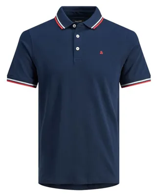 Obrázek produktu pro Pánské polo triko Slim Fit JJEPAULOS 12143859 Navy Blazer, 5XL