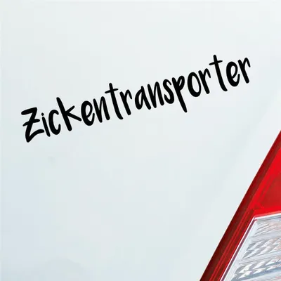 Produktbild von Auto Aufkleber Zickentransporter Mädels Tuning 19x4 cm Schwarz Matt Sticker Heckscheibenaufkleber