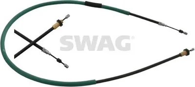Produktbild von SWAG Handbremsseil Seilzug Feststellbremse für RENAULT Clio III Schrägheck (BR0/1, CR0/1) Hinten Rechts 60 94 9620