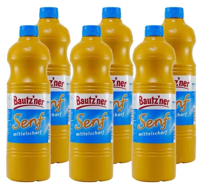 Produktbild von Bautzner Senf mittelscharf - 12x 1000ml