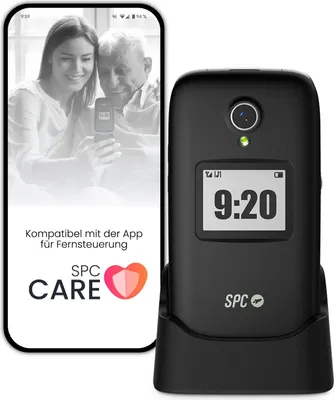 Immagine prodotto di SPC Polaris - Telefono cellulare senior 4G con tasti grandi e pulsante di chiamata d'emergenza | Compatibile con l'app per l'accesso remoto a SPC Care, la localizzazione GPS e gli avvisi di sicurezza