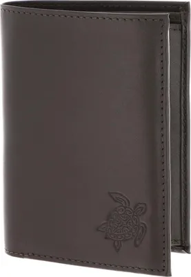 Produktbild von oxmox Leder Geldbörse Leather RFID Protect Kombibörse Turtle 2.0 Embossed Brown dunkelbraun