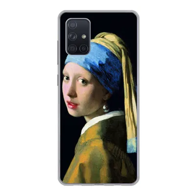 Produktbild von MuchoWow® Handyhülle Schutzhülle Hülle für Samsung Galaxy A51 5G Das Mädchen mit dem Perlenohrring - Johannes Vermeer Silikon Softcase Handy Hülle - Abbildung