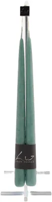 Image de Bougies vertes, 30 cm, diamètre 2,2 cm, pour la décoration de table