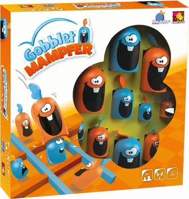 Produktbild von Asmodee Gobblet Mampfer, Brettspiel, Bildend, 5 Jahr(e), 5 min, Familienspiel